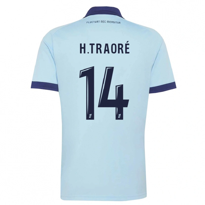 Danxen Niño Camiseta Hamari Traoré #14 Azul Aciano Negro 2ª Equipación 2026/27 La Camisa