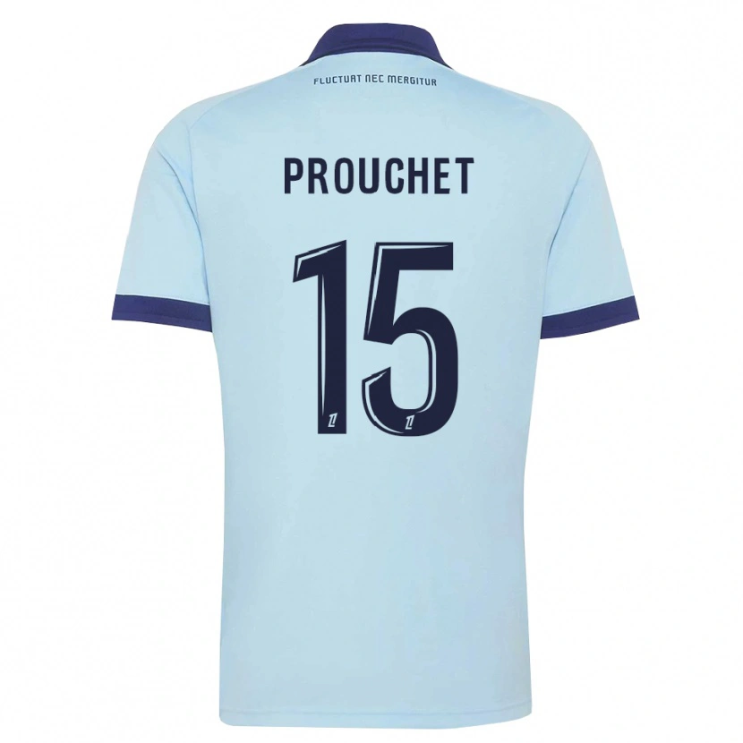 Danxen Niño Camiseta Killian Prouchet #15 Azul Aciano Negro 2ª Equipación 2026/27 La Camisa
