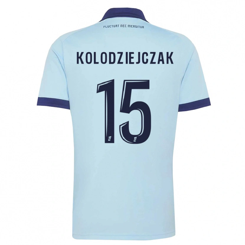 Danxen Niño Camiseta Timothée Kolodziejczak #15 Azul Aciano Negro 2ª Equipación 2026/27 La Camisa