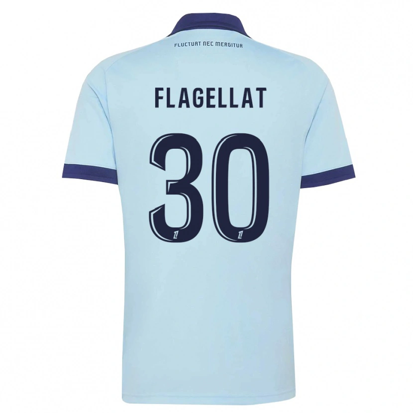 Danxen Niño Camiseta Alizée Flagellat #30 Azul Aciano Negro 2ª Equipación 2026/27 La Camisa