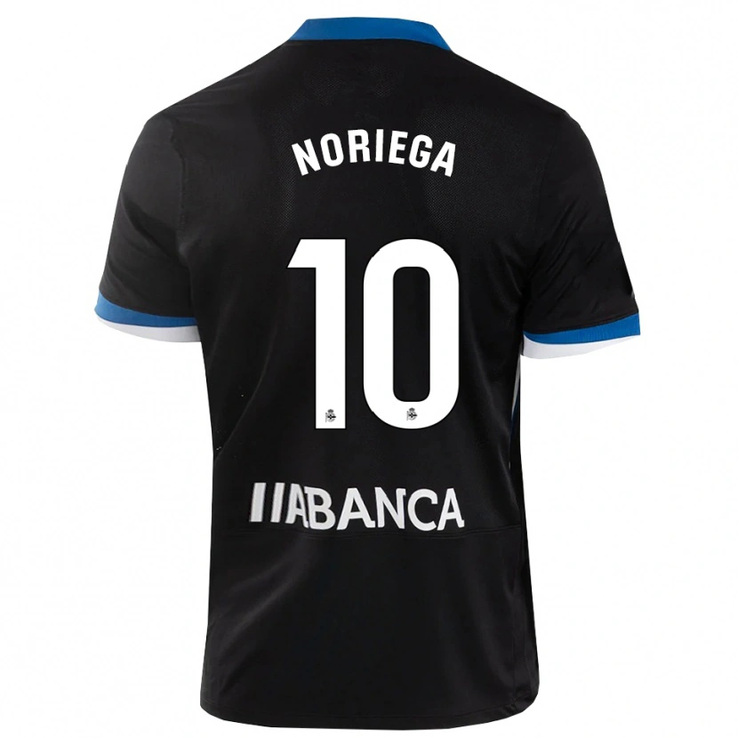 Danxen Niño Camiseta Jairo Noriega #10 Negro Azul Blanco 2ª Equipación 2026/27 La Camisa