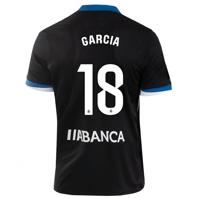 Danxen Niño Camiseta Raquel García #18 Negro Azul Blanco 2ª Equipación 2026/27 La Camisa