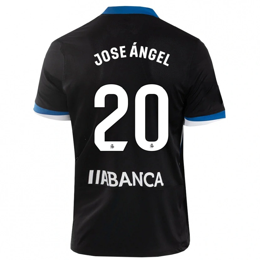 Danxen Niño Camiseta José Ángel Jurado #20 Negro Azul Blanco 2ª Equipación 2026/27 La Camisa