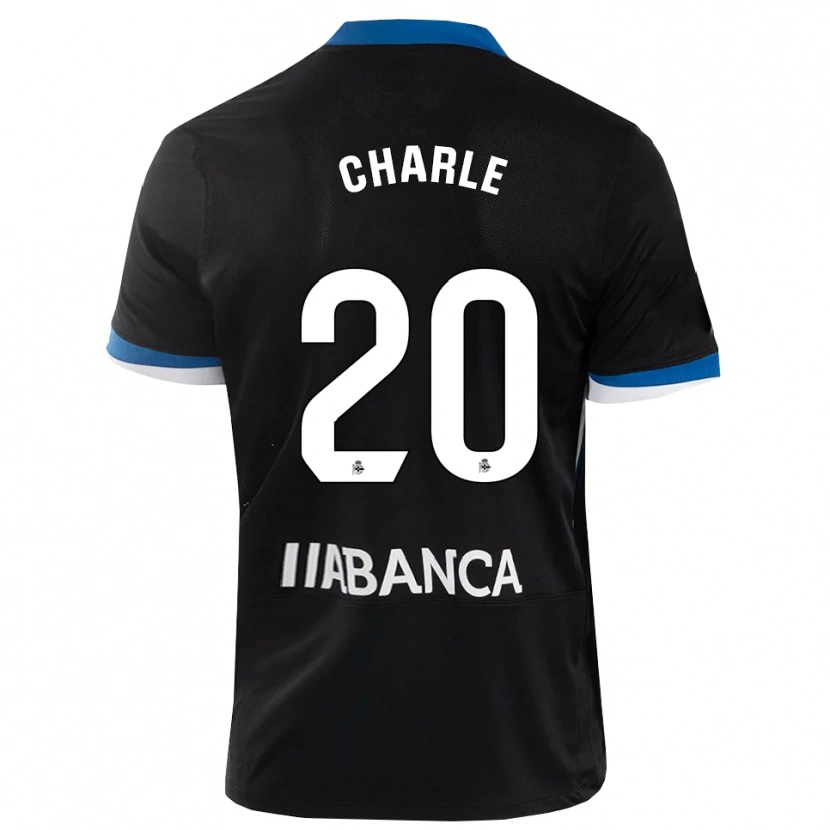 Danxen Niño Camiseta Marta Charle #20 Negro Azul Blanco 2ª Equipación 2026/27 La Camisa