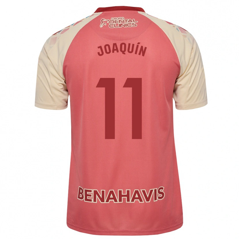 Danxen Niño Camiseta Joaquín Muñoz #11 Rosa Claro Azul Rojo 2ª Equipación 2026/27 La Camisa