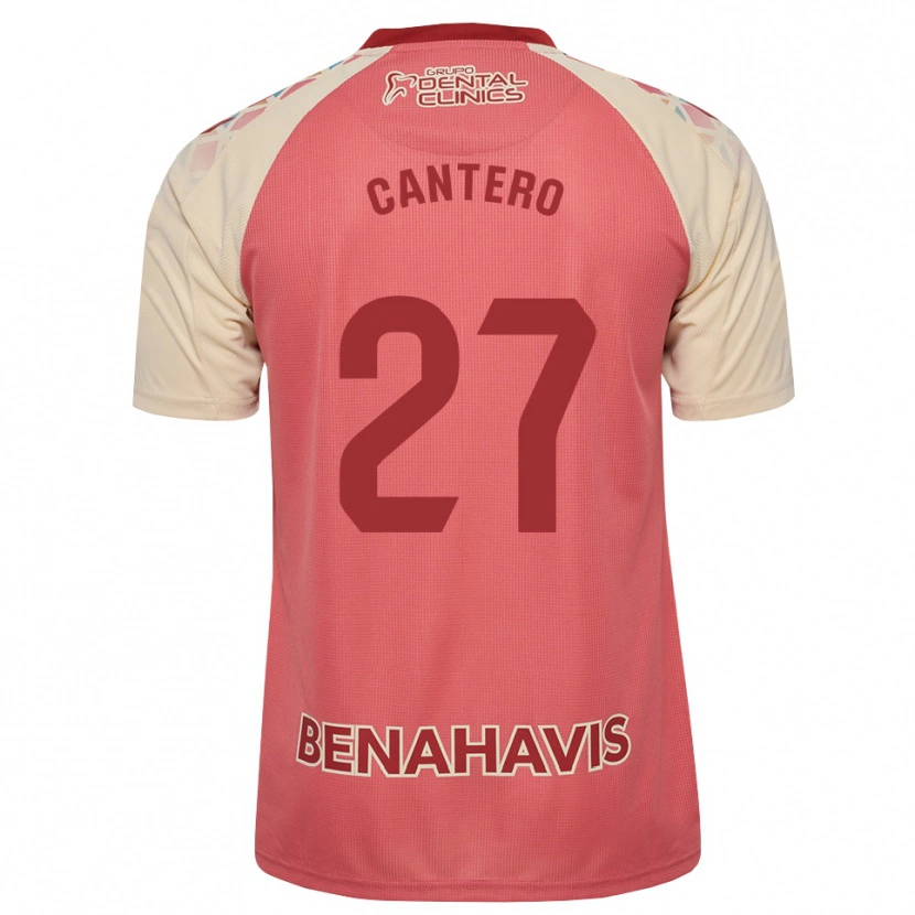 Danxen Niño Camiseta Cris Cantero #27 Rosa Claro Azul Rojo 2ª Equipación 2026/27 La Camisa