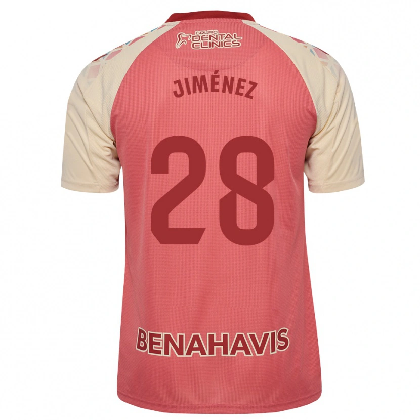 Danxen Niño Camiseta Alberto Jiménez #28 Rosa Claro Azul Rojo 2ª Equipación 2026/27 La Camisa
