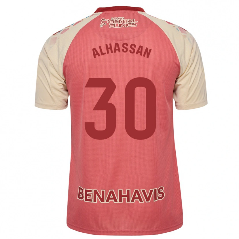 Danxen Niño Camiseta Mubarak Alhassan #30 Rosa Claro Azul Rojo 2ª Equipación 2026/27 La Camisa