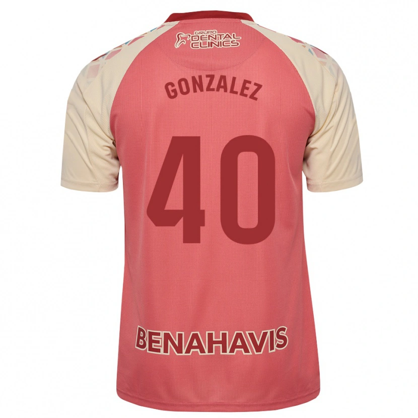 Danxen Niño Camiseta Carol González #40 Rosa Claro Azul Rojo 2ª Equipación 2026/27 La Camisa