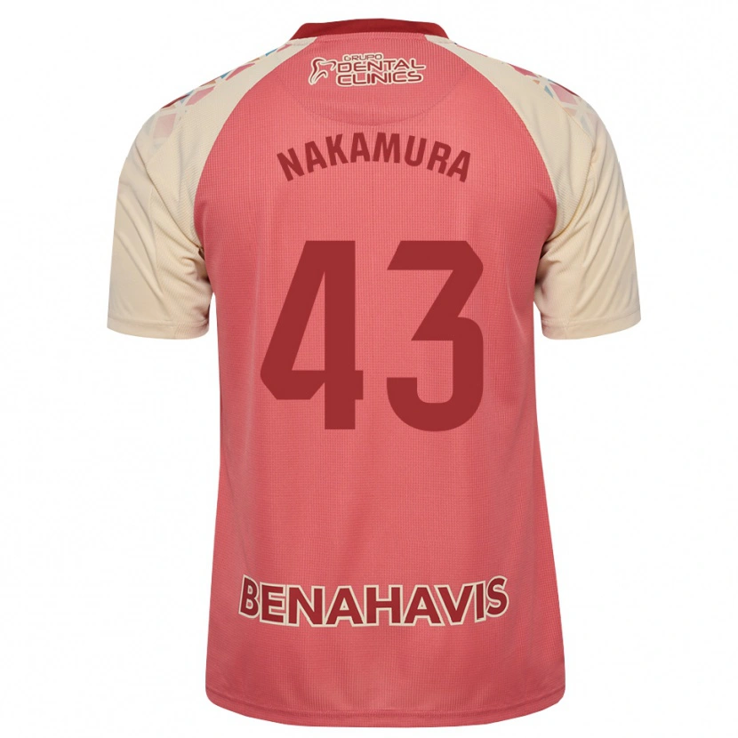 Danxen Niño Camiseta Mare Nakamura #43 Rosa Claro Azul Rojo 2ª Equipación 2026/27 La Camisa