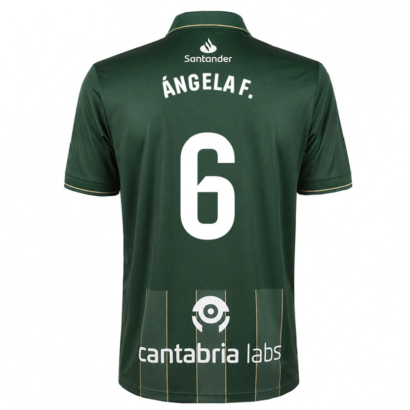 Danxen Niño Camiseta Ángela Fernández Fraile #6 Gris Pizarra Oscuro Blanco 2ª Equipación 2026/27 La Camisa