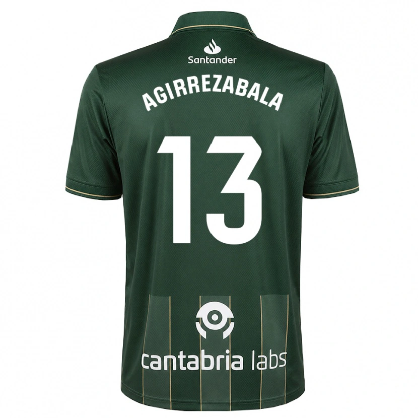 Danxen Niño Camiseta Julen Agirrezabala #13 Gris Pizarra Oscuro Blanco 2ª Equipación 2026/27 La Camisa