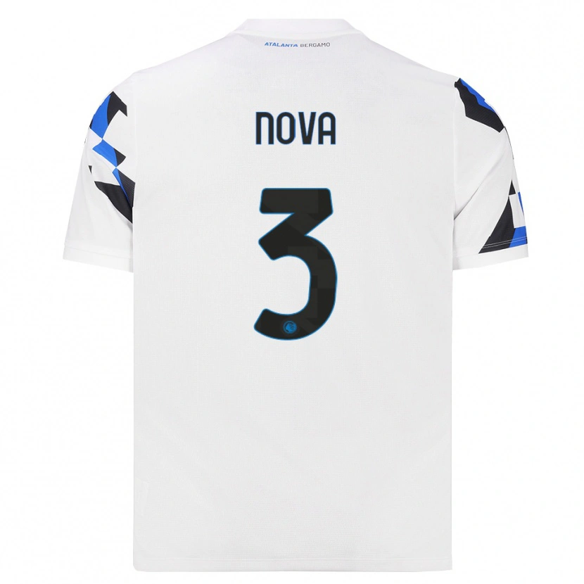 Danxen Niño Camiseta Riccardo Nova #3 Blanco Rojo Azul 2ª Equipación 2026/27 La Camisa