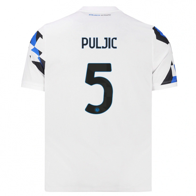 Danxen Niño Camiseta Ljubo Puljic #5 Blanco Rojo Azul 2ª Equipación 2026/27 La Camisa