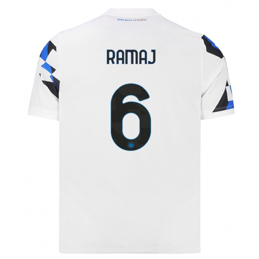 Danxen Niño Camiseta Gabriel Ramaj #6 Blanco Rojo Azul 2ª Equipación 2026/27 La Camisa