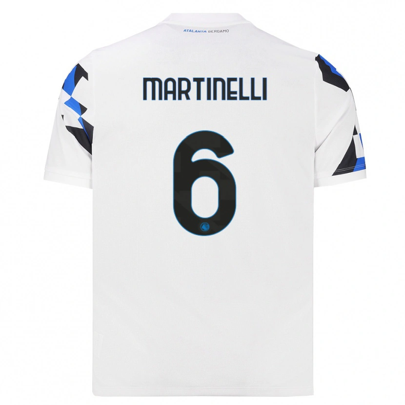 Danxen Niño Camiseta Gabriel Martinelli #6 Blanco Rojo Azul 2ª Equipación 2026/27 La Camisa