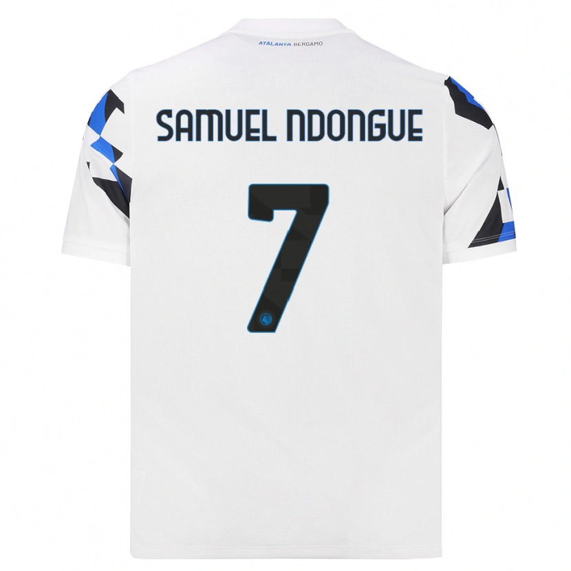 Danxen Niño Camiseta Frederick Ndongue #7 Blanco Rojo Azul 2ª Equipación 2026/27 La Camisa