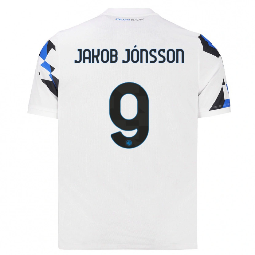 Danxen Niño Camiseta Birkir Jakob Jónsson #9 Blanco Rojo Azul 2ª Equipación 2026/27 La Camisa