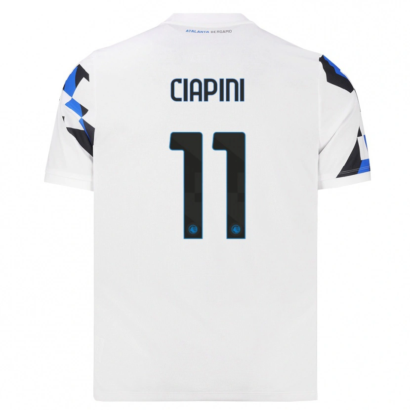 Danxen Niño Camiseta Adriano Ciapini #11 Blanco Rojo Azul 2ª Equipación 2026/27 La Camisa
