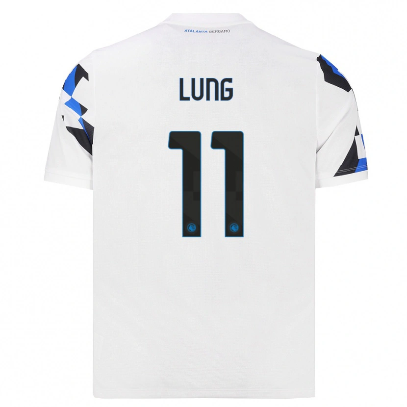 Danxen Niño Camiseta Matia Lung #11 Blanco Rojo Azul 2ª Equipación 2026/27 La Camisa