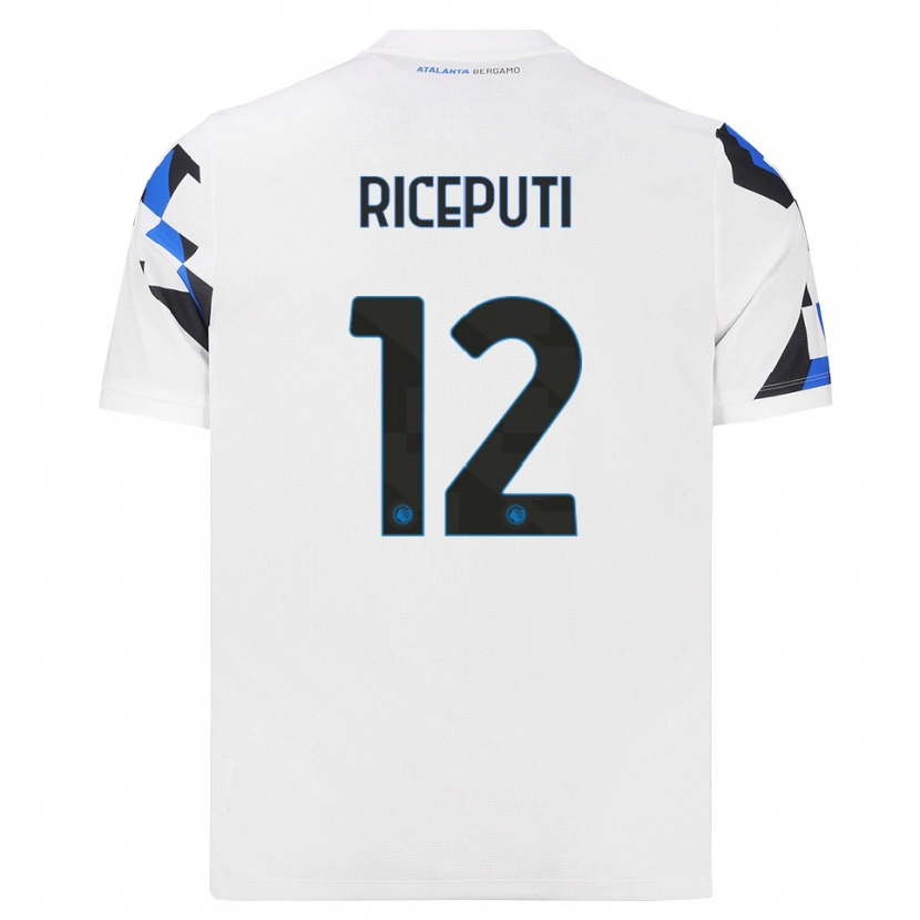 Danxen Niño Camiseta Davide Riceputi #12 Blanco Rojo Azul 2ª Equipación 2026/27 La Camisa