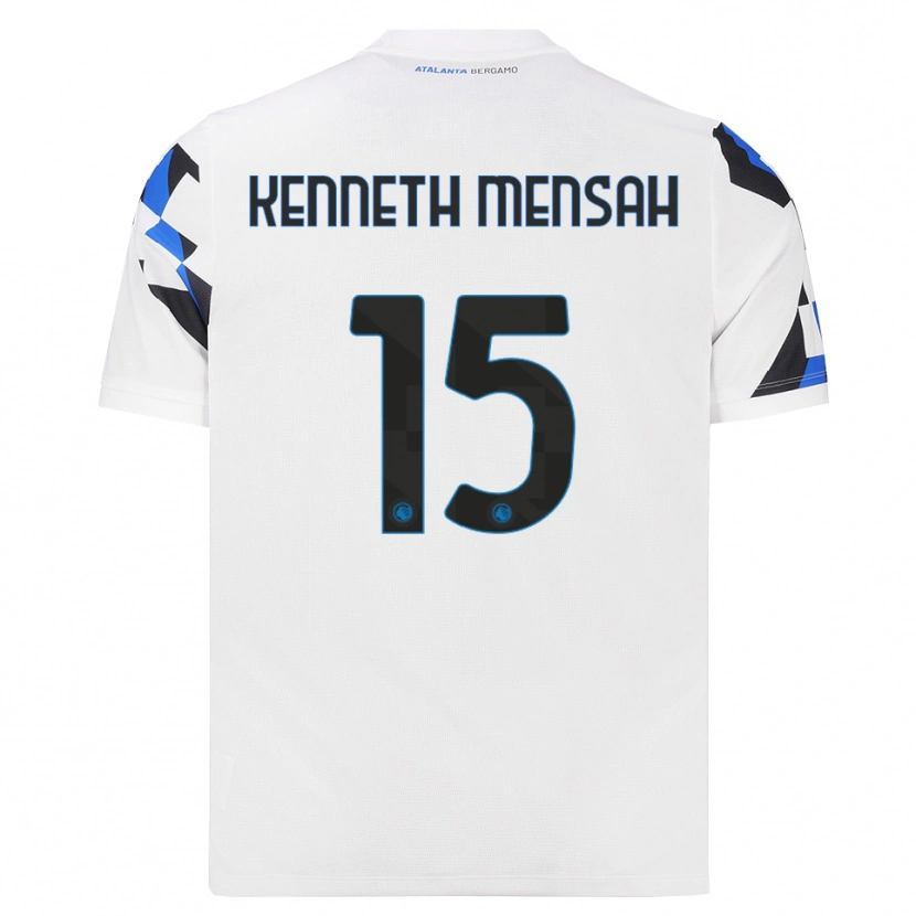 Danxen Niño Camiseta Anthony Kenneth Mensah #15 Blanco Rojo Azul 2ª Equipación 2026/27 La Camisa