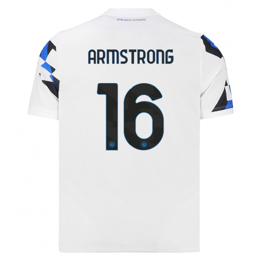Danxen Niño Camiseta Daniel Armstrong #16 Blanco Rojo Azul 2ª Equipación 2026/27 La Camisa