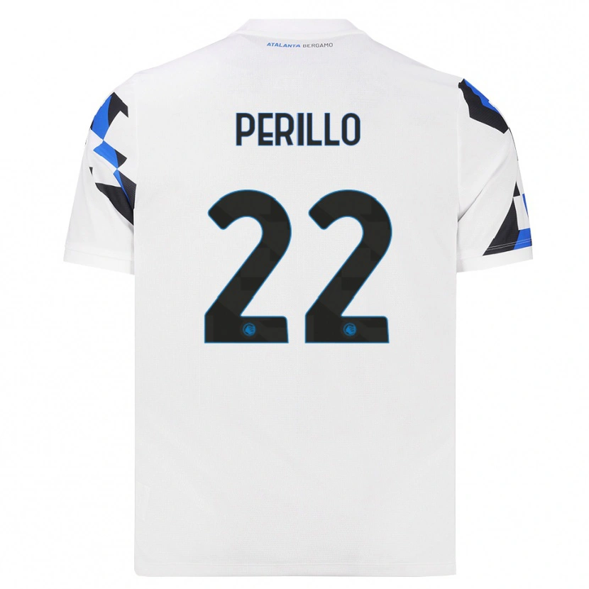 Danxen Niño Camiseta Diego Perillo #22 Blanco Rojo Azul 2ª Equipación 2026/27 La Camisa