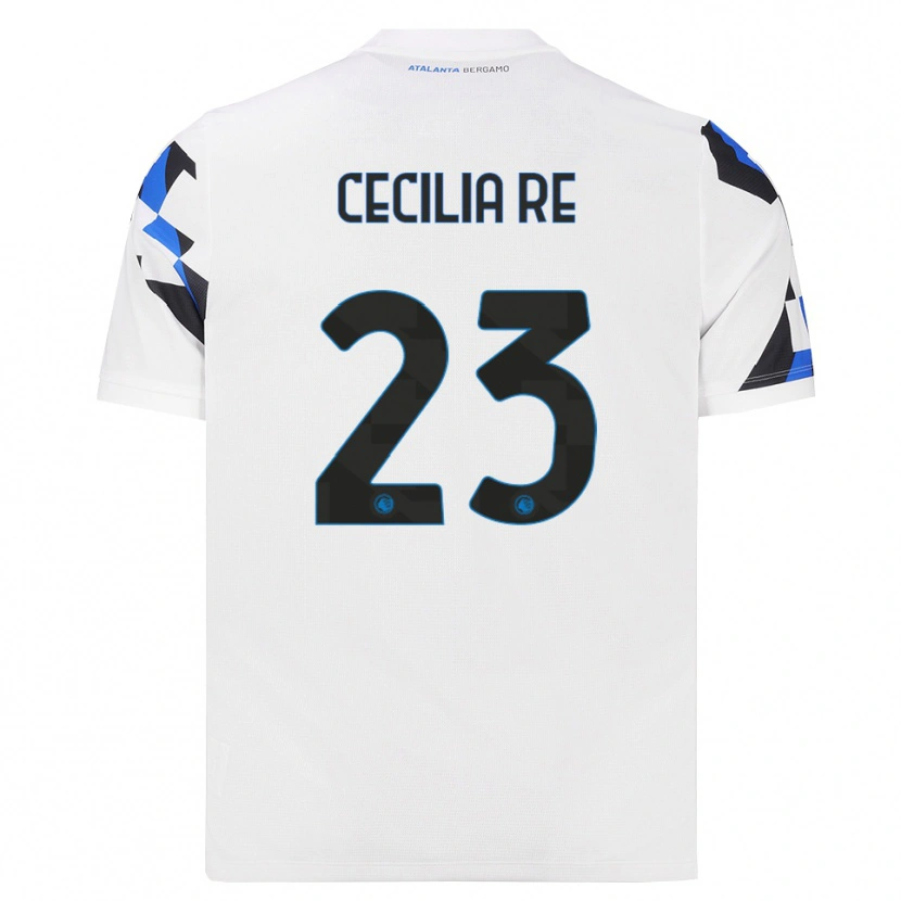 Danxen Niño Camiseta Cecilia Re #23 Blanco Rojo Azul 2ª Equipación 2026/27 La Camisa