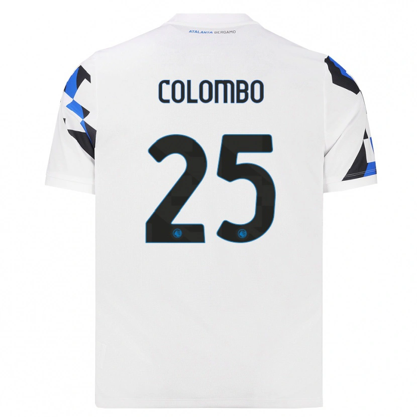 Danxen Niño Camiseta Matteo Colombo #25 Blanco Rojo Azul 2ª Equipación 2026/27 La Camisa