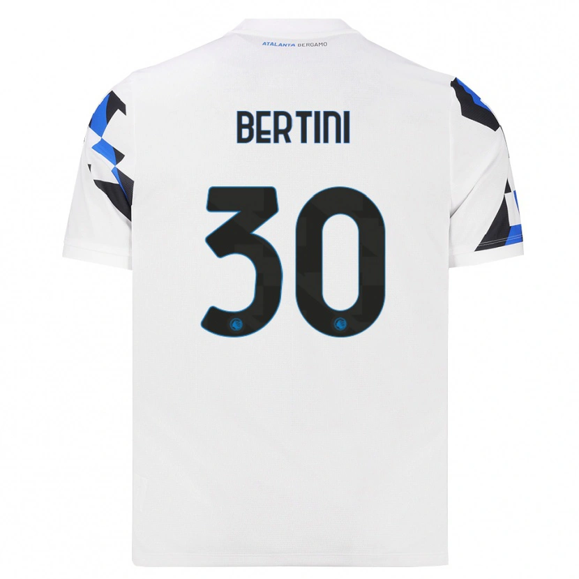 Danxen Niño Camiseta Tommaso Bertini #30 Blanco Rojo Azul 2ª Equipación 2026/27 La Camisa