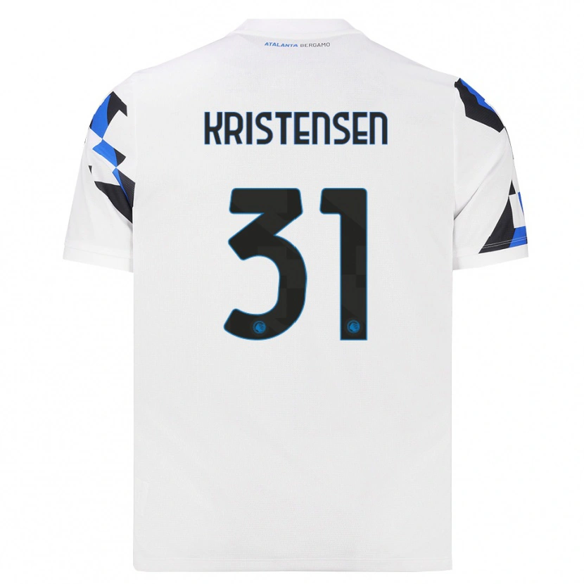 Danxen Niño Camiseta Thomas Kristensen #31 Blanco Rojo Azul 2ª Equipación 2026/27 La Camisa