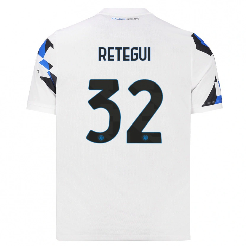 Danxen Niño Camiseta Mateo Retegui #32 Blanco Rojo Azul 2ª Equipación 2026/27 La Camisa