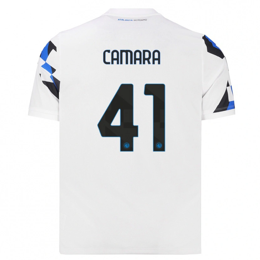 Danxen Niño Camiseta Ibrahima Camara #41 Blanco Rojo Azul 2ª Equipación 2026/27 La Camisa