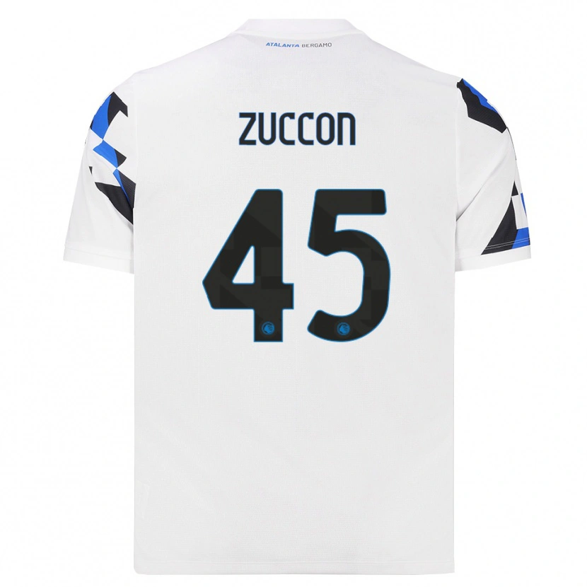 Danxen Niño Camiseta Federico Zuccon #45 Blanco Rojo Azul 2ª Equipación 2026/27 La Camisa