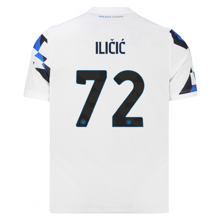 Danxen Niño Camiseta Josip Ilicic #72 Blanco Rojo Azul 2ª Equipación 2026/27 La Camisa