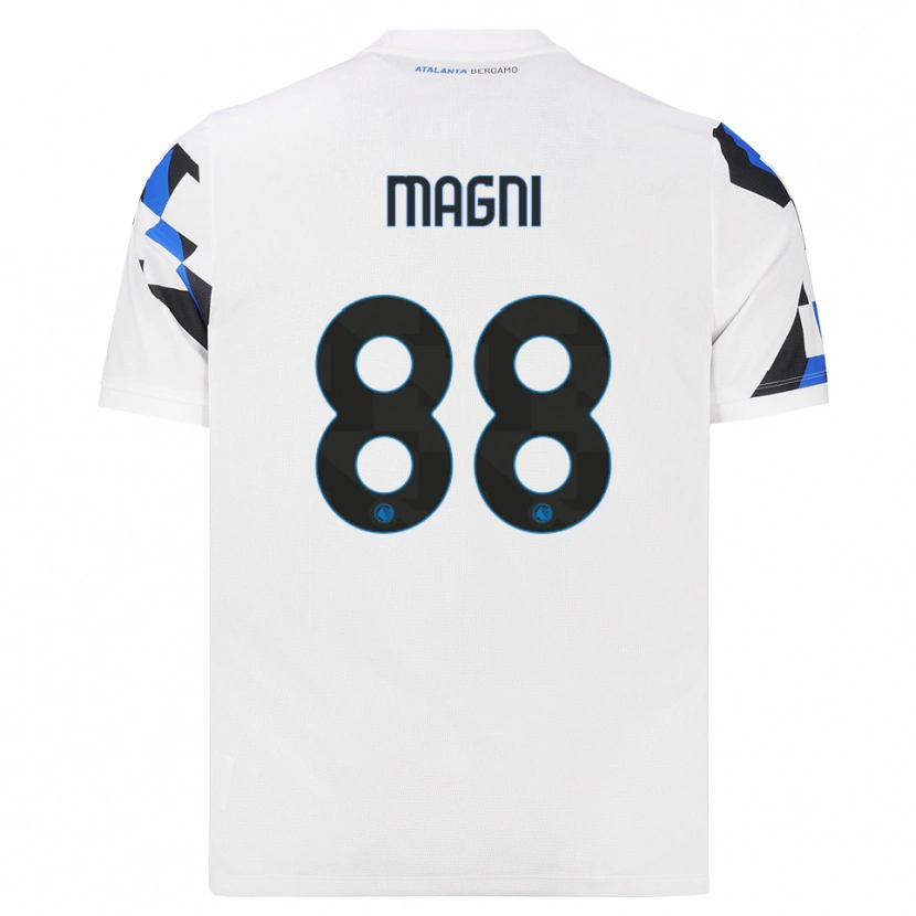 Danxen Niño Camiseta Gloria Magni #88 Blanco Rojo Azul 2ª Equipación 2026/27 La Camisa