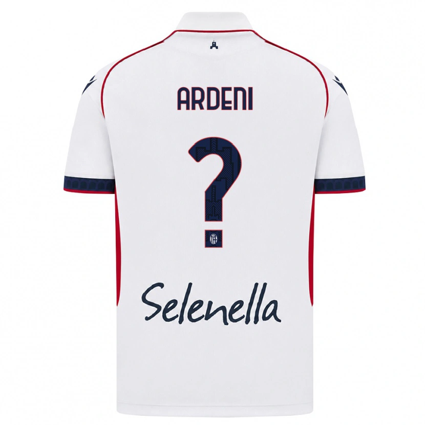 Danxen Niño Camiseta Jody Ardeni #0 Blanco Rojo Azul Real 2ª Equipación 2026/27 La Camisa