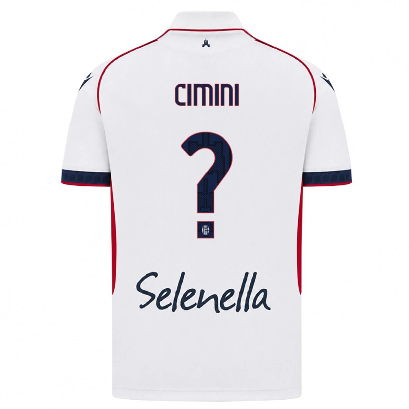 Danxen Niño Camiseta Linda Tucceri Cimini #0 Blanco Rojo Azul Real 2ª Equipación 2026/27 La Camisa