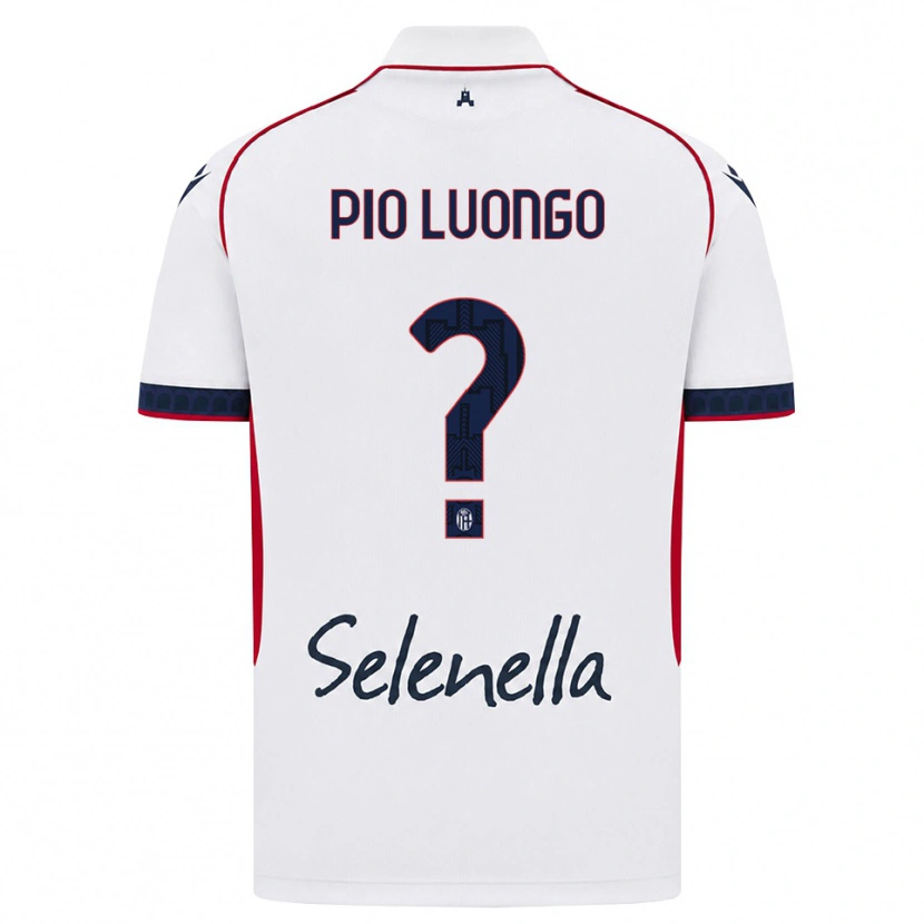 Danxen Niño Camiseta Francesco Pio Luongo #0 Blanco Rojo Azul Real 2ª Equipación 2026/27 La Camisa
