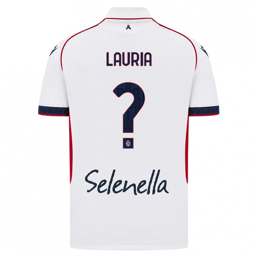 Danxen Niño Camiseta Nicole Lauria #0 Blanco Rojo Azul Real 2ª Equipación 2026/27 La Camisa
