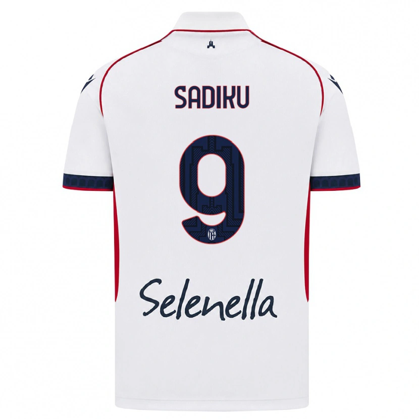 Danxen Niño Camiseta Bamir Sadiku #9 Blanco Rojo Azul Real 2ª Equipación 2026/27 La Camisa