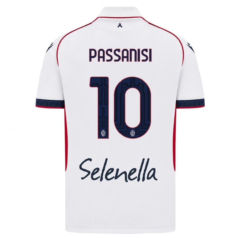 Danxen Niño Camiseta Fernando Passanisi #10 Blanco Rojo Azul Real 2ª Equipación 2026/27 La Camisa