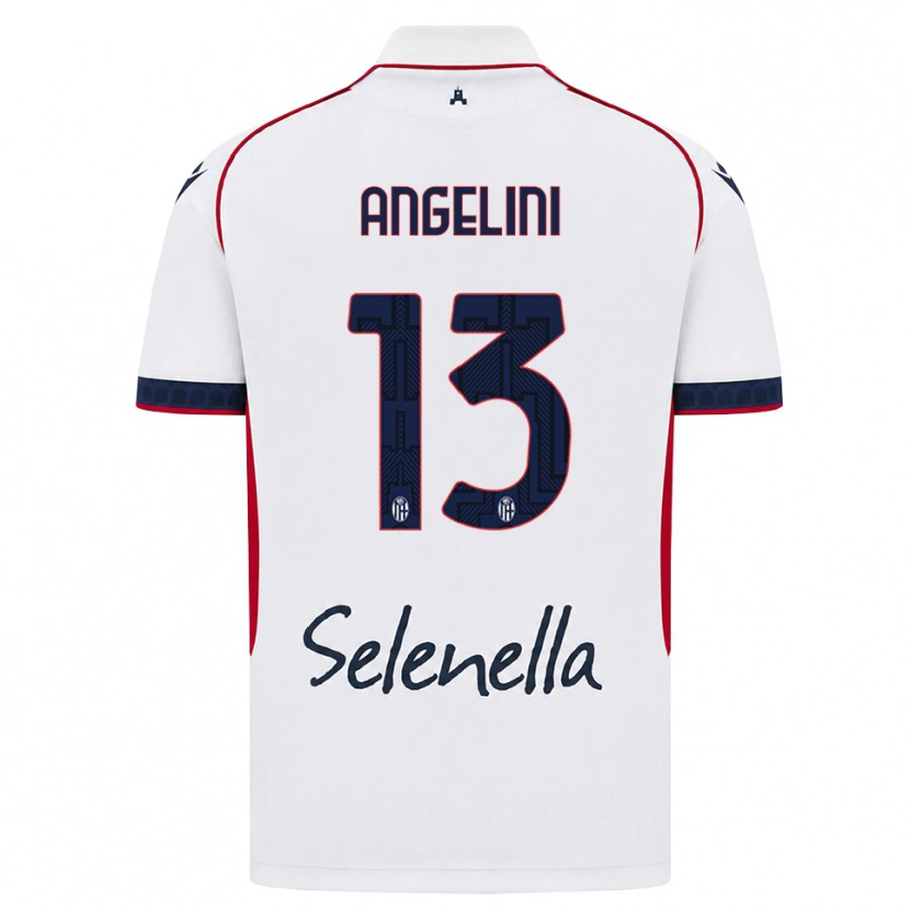 Danxen Niño Camiseta Riccardo Angelini #13 Blanco Rojo Azul Real 2ª Equipación 2026/27 La Camisa