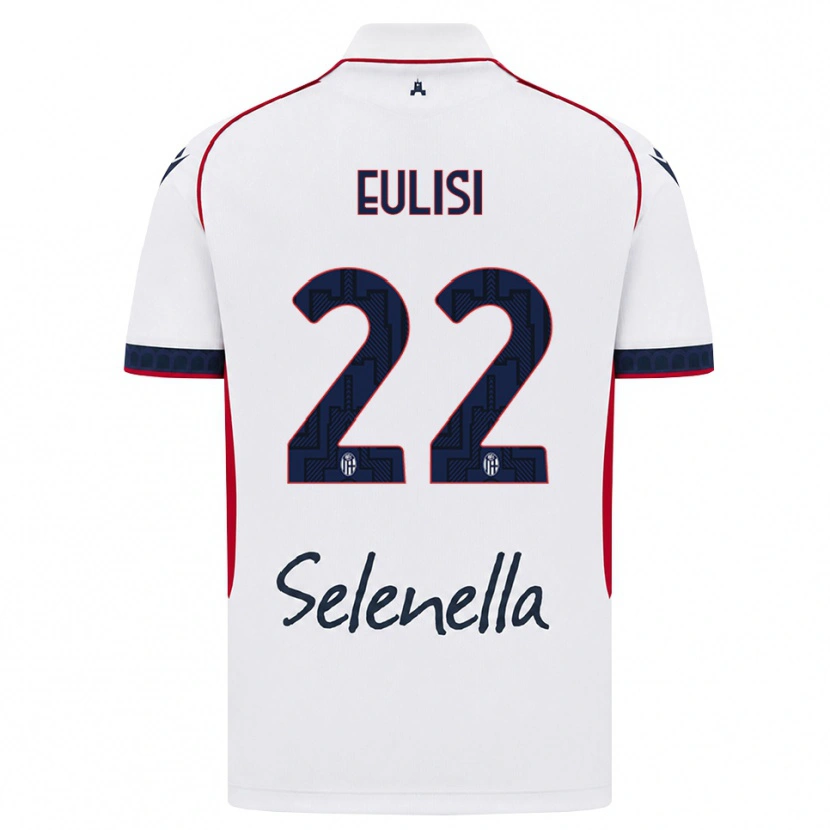 Danxen Niño Camiseta Gabriele Eulisi #22 Blanco Rojo Azul Real 2ª Equipación 2026/27 La Camisa