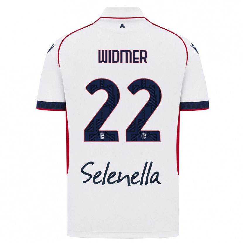Danxen Niño Camiseta Renato Widmer D’autilia #22 Blanco Rojo Azul Real 2ª Equipación 2026/27 La Camisa