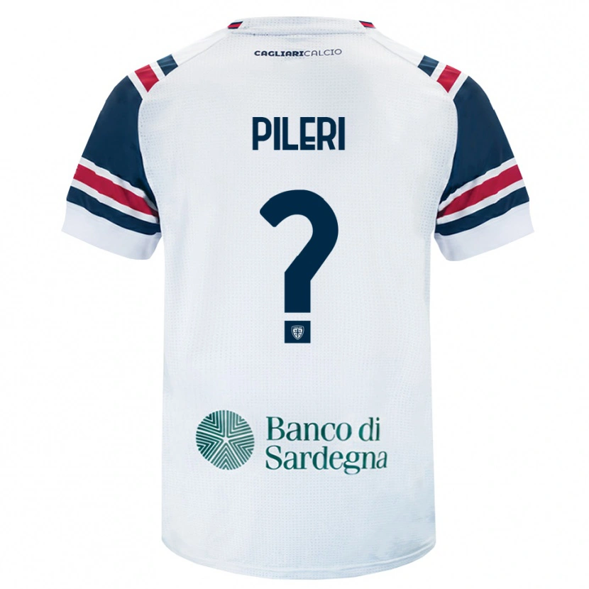 Danxen Niño Camiseta Matteo Pileri #0 Blanco Rojo Verde 2ª Equipación 2026/27 La Camisa