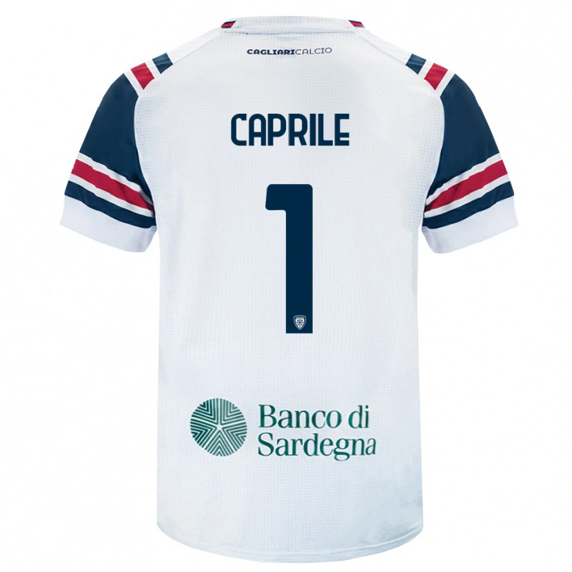 Danxen Niño Camiseta Elia Caprile #1 Blanco Rojo Verde 2ª Equipación 2026/27 La Camisa