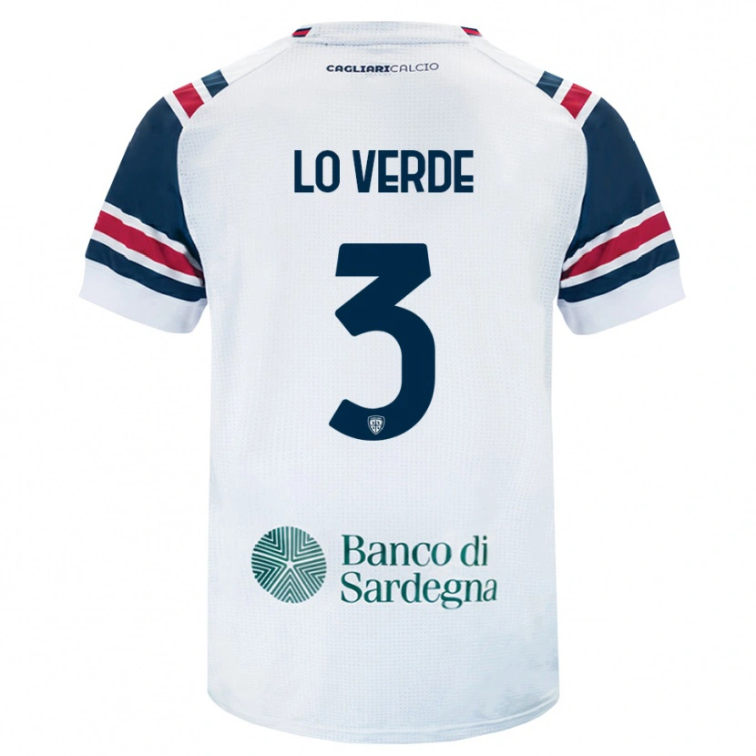 Danxen Niño Camiseta Giuseppe Lo Verde #3 Blanco Rojo Verde 2ª Equipación 2026/27 La Camisa