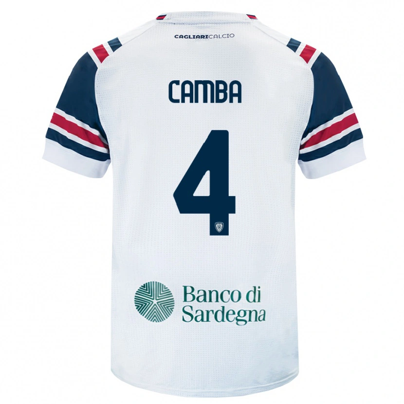 Danxen Niño Camiseta Daniele Camba #4 Blanco Rojo Verde 2ª Equipación 2026/27 La Camisa